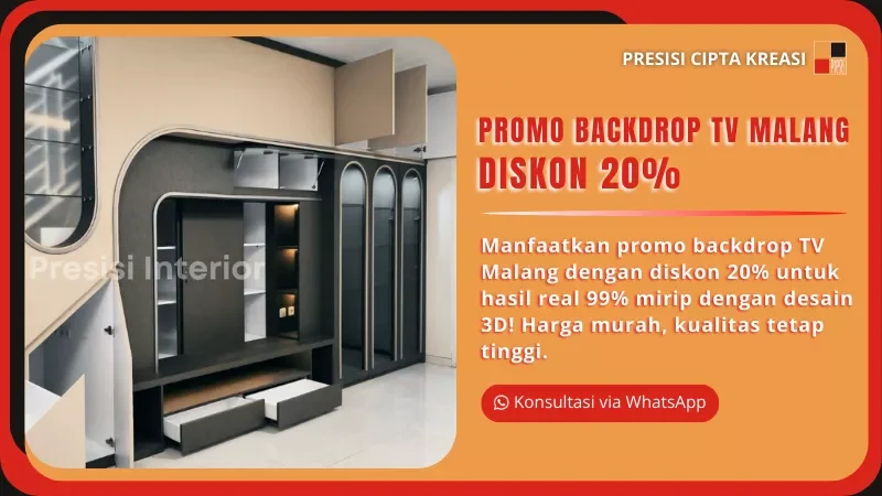 promo backdrop tv malang diskon 20
