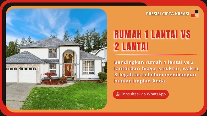 rumah 1 lantai vs 2 lantai