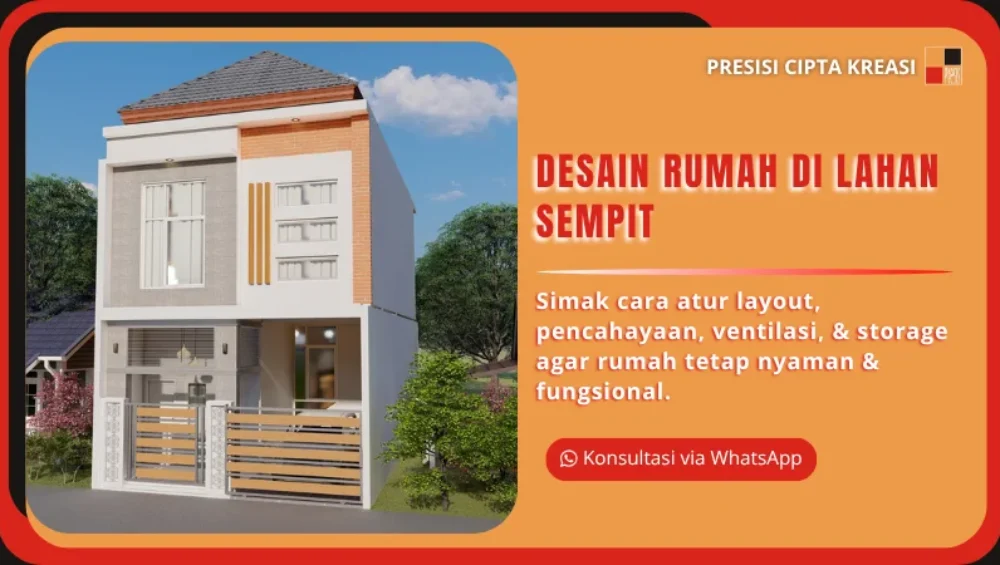 Desain Rumah di Lahan Sempit